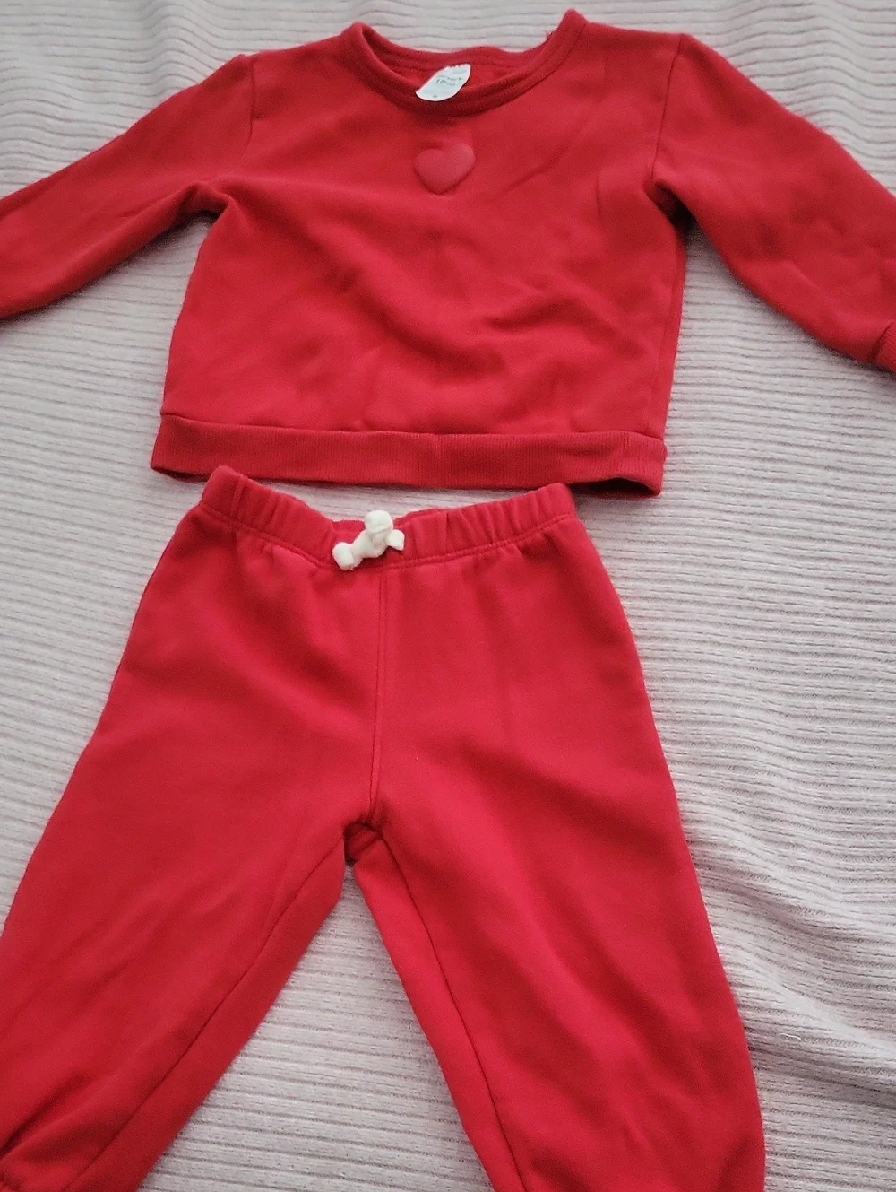Carter's Red Sweatshirt and Joggers Set